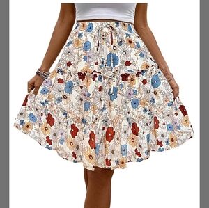 Floral Tired Skirt